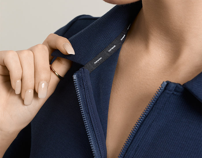 Branded zipper opening
