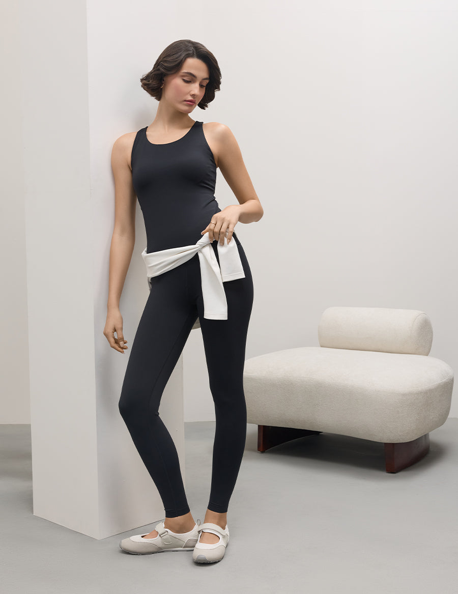 Overlap Waistband Contour Legging